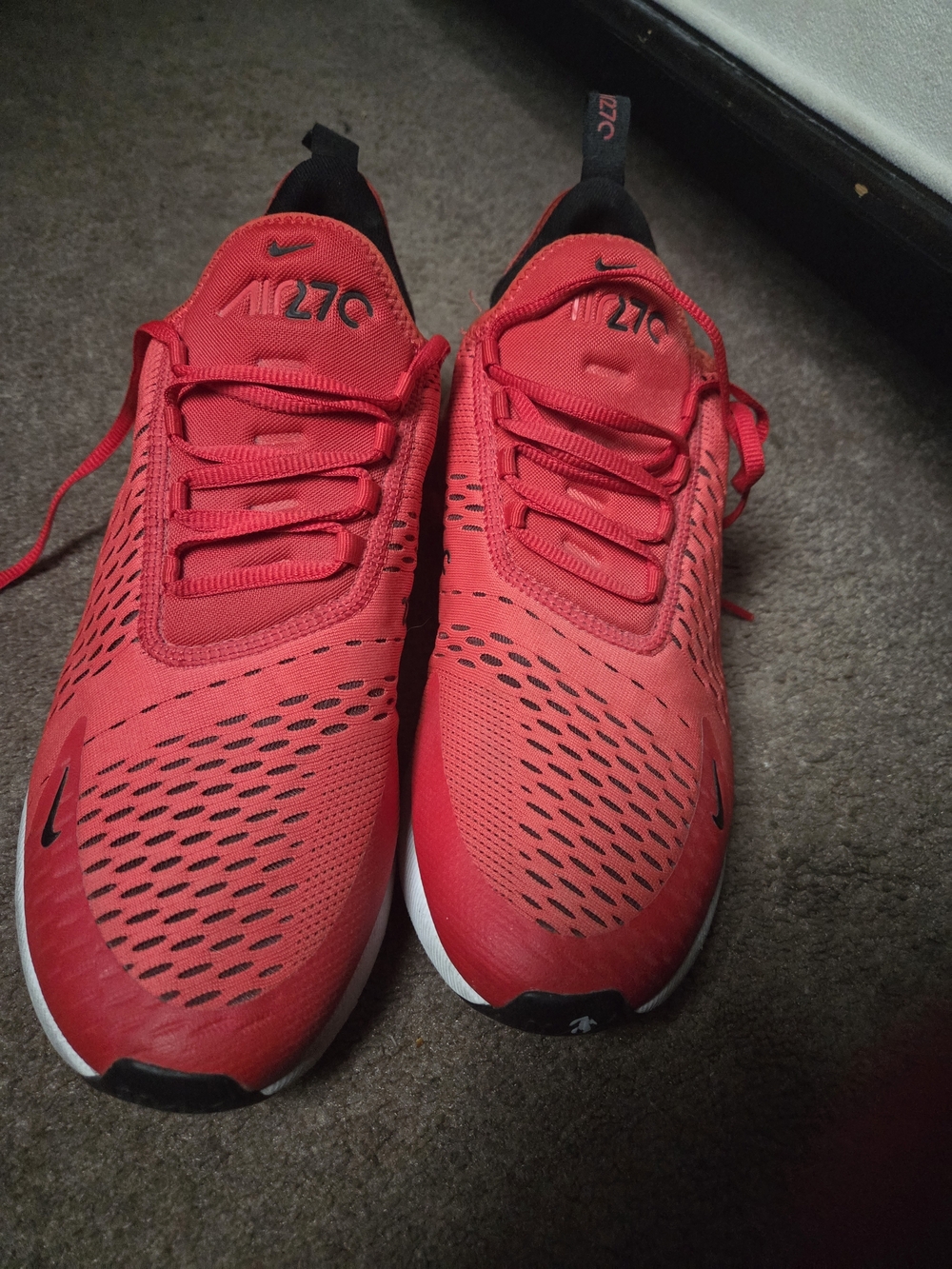 Nike Air 270 Red Athletic Sneakers